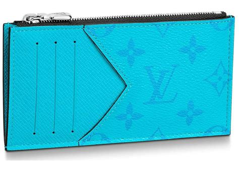 lv card holder blue|louis vuitton monogram card holder.